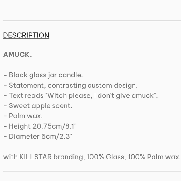 Killstar Amuck Glass Jar Candle - OS - Picture 2 of 3